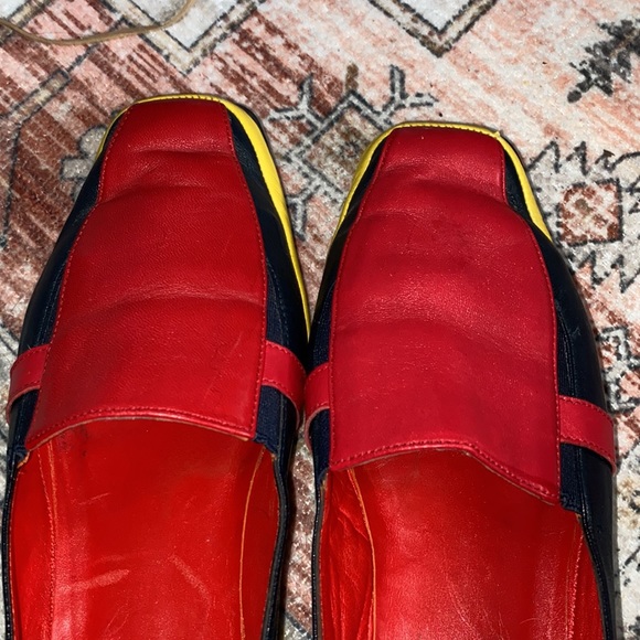 Vintage Amalfi Ida Multi Navy Nappa Leather Shoes - Picture 10 of 10